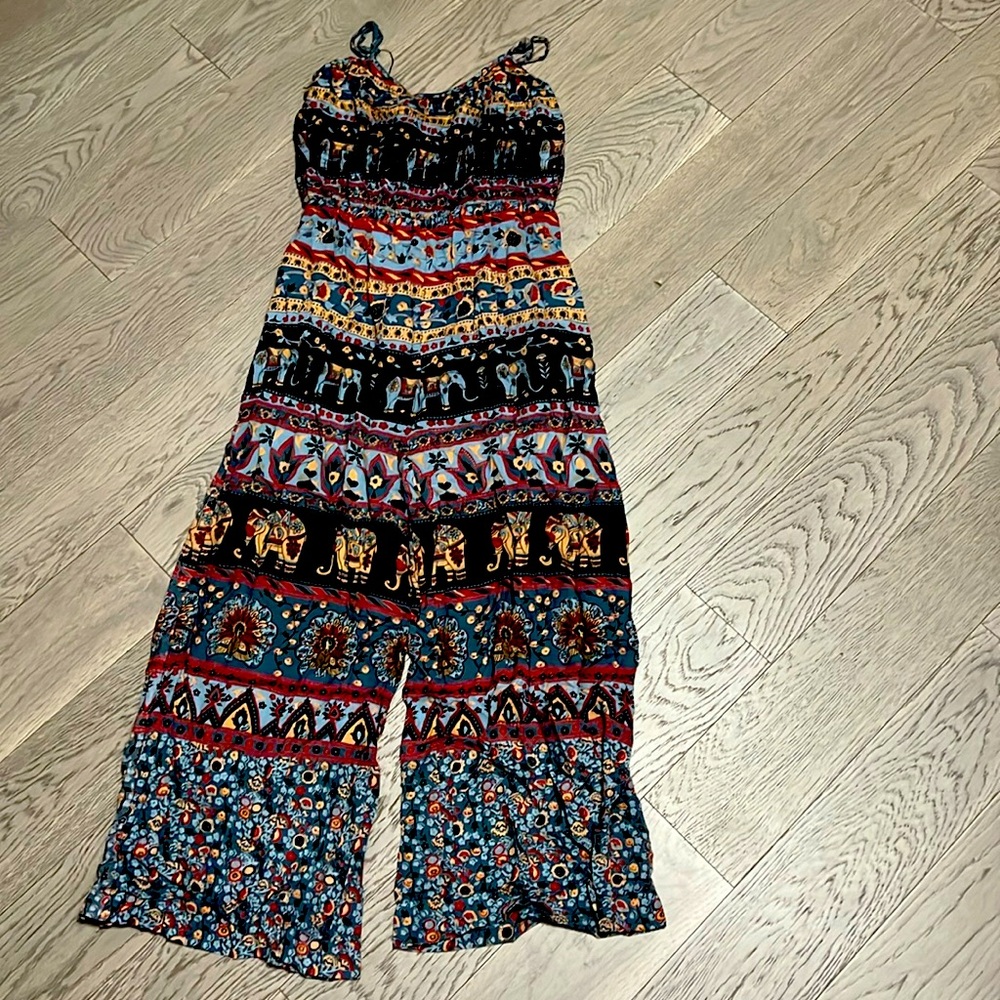 Indian native elephant design romper
